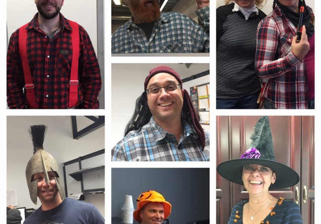 Dîner traditionel d'Halloween des bureaux